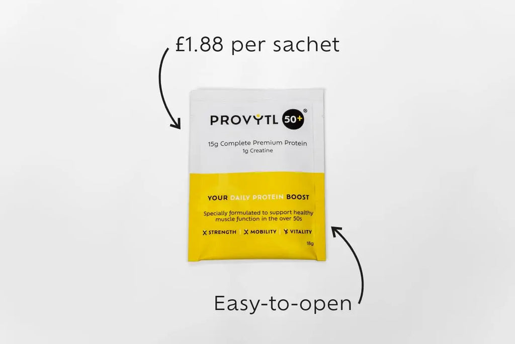 Provytl 50+ - Kick Start Your Protein Journey in 2024-15g Complete Protein and 1g Creatine Provytl