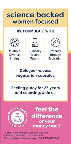 Renew Life Women's Probiotic Capsules, Supports Vaginal, Urinary, Digestive and Immune - AB Mystery