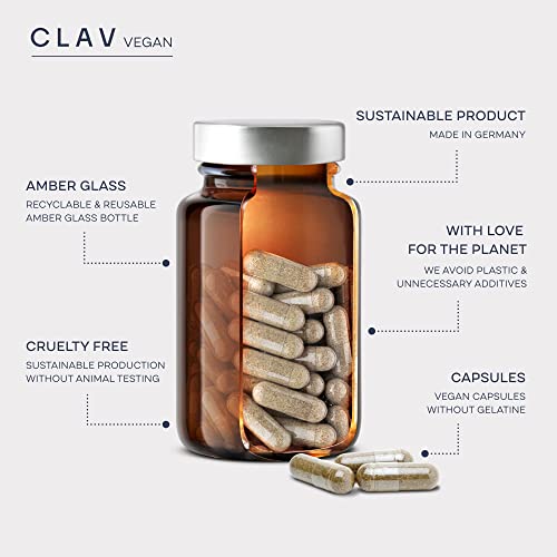 CLAV® Natural Hormone Balance for Women - PMS Relief with Siberian Rhubarb, Wild Yam & Vitex Berry - AB Mystery