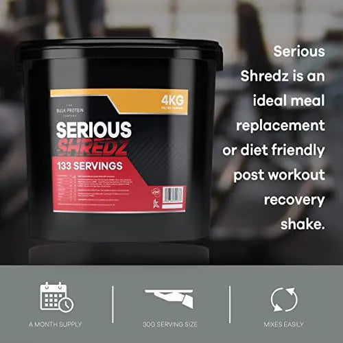 The Bulk Protein Company – Serious Shredz – Diet Whey Protein Powder – Contains L-Carnitine L The Bulk Protein Company