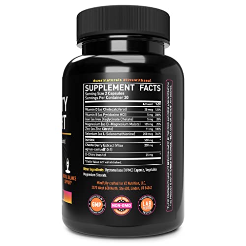 Vela Fertility Support Supplement | + Myo & D-Chiro Inositol + Vitex Berry | Reproductive Support Véla