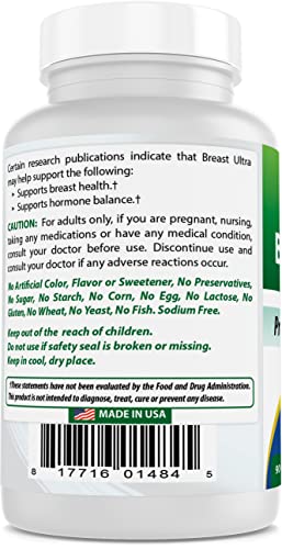 Best Naturals Breast-Ultra Breast Enlargement Pills 90 Capsules - AB Mystery