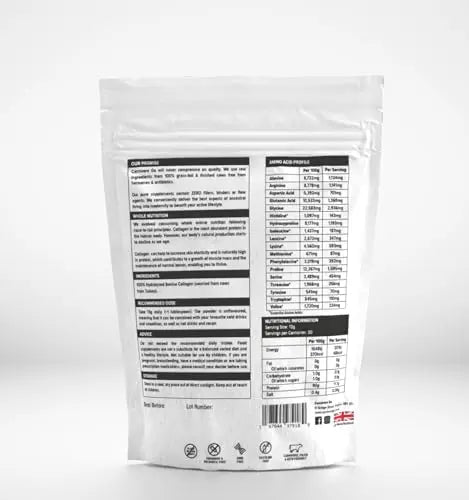 Carnivore Go Grass Fed Bovine Collagen Powder - 400g Hydrolysed Type 1 & 3 - AB Mystery