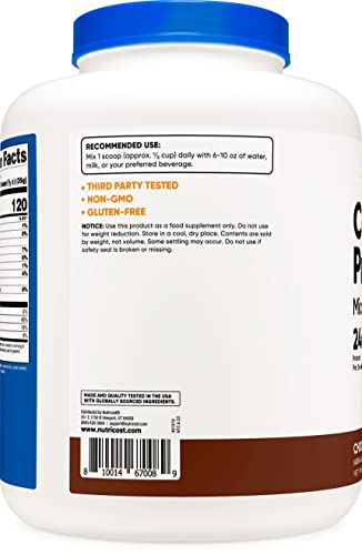 Nutricost Casein Protein Powder 5lb Chocolate - Micellar Casein, Gluten Free, Non-GMO - AB Mystery