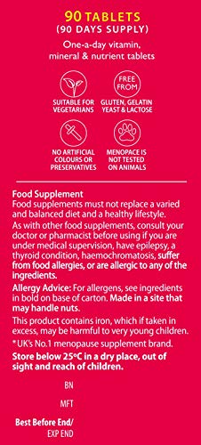 Vitabiotics Menopace Tab, 90 Count - AB Mystery
