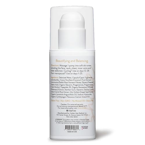 VIDAPURA Dr. Anna's Wild Yam Progesterone Cream for Women - Pregnenolone and Tri-Peptides - AB Mystery