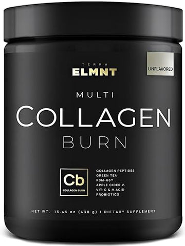 Super Collagen Burn - Premium Multi Collagen for Women w. ACV, Hyaluronic Acid, KSM66