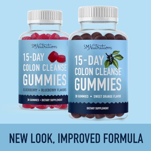 15 Day Colon Cleanse & Detox Gummies | Occasional Constipation & Bloating Relief - AB Mystery