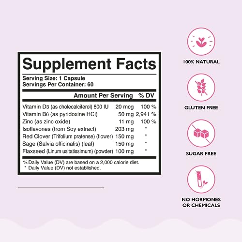 Laura Posada Chill Out - Natural Hot Flash & Night Sweats Relief Formula Menopause Supplements Support - AB Mystery