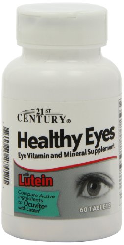 21st Century Healthy Eyes with Lutein Tablets, 60 Count, White (27452) - AB Mystery