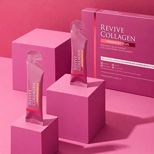 Revive Collagen Enhanced Plus 10,000mg Hydrolysed Marine Collagen Drink with Added Vitamin A & C - AB Mystery