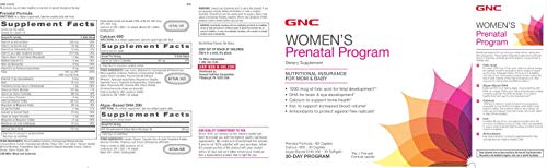 GNC Women's Prenatal Program | Daily Supplement System | Supports Healthy Development GNC