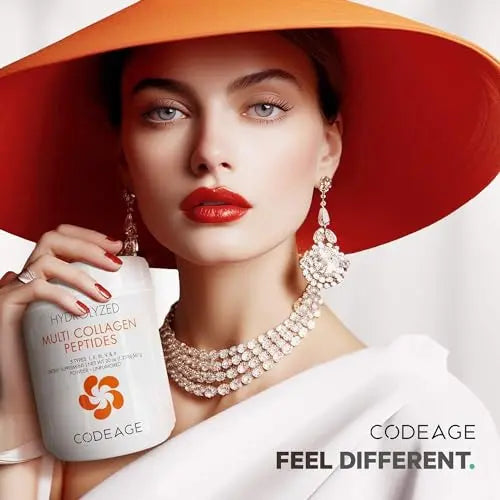 Code Age Multi-Collagen Protein Powder Hydrolyzed 20Oz All-in-One Super Bone Broth - AB Mystery