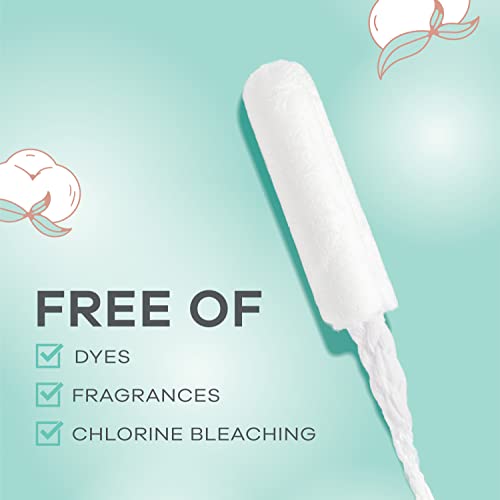 TAMPAX Pure 100% Organic Cotton Core Super Absorbency Tampons - 24 ct - AB Mystery