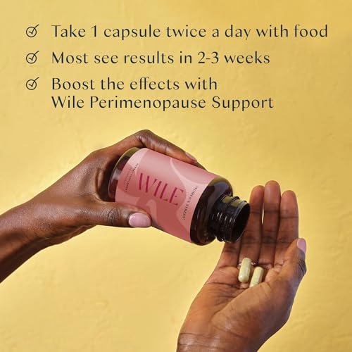 WILE Perimenopause Supplement for Women Stress Support, Ashwagandha Supplements - AB Mystery
