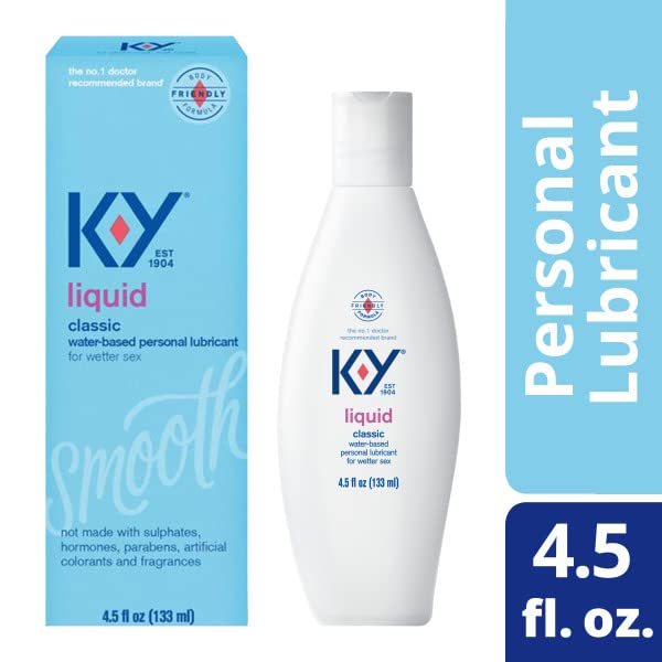 K-Y Liquid Personal Lubricant, Natural Feeling Water Based Lube For Women, Men & Couples - AB Mystery