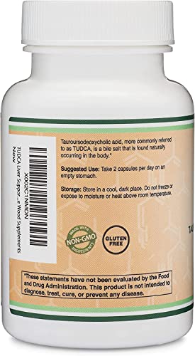 TUDCA Bile Salts Liver Support Supplement, 500mg Servings, Liver and Gallbladder - AB Mystery
