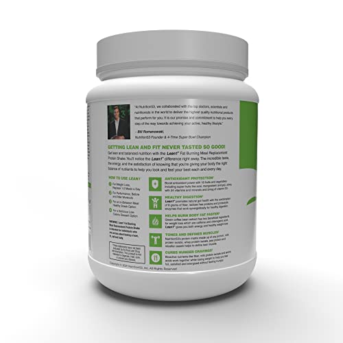 Lean1 Strawberry, 15 Serving tub, Fat Burning Meal Replacement by Nutrition53 - AB Mystery