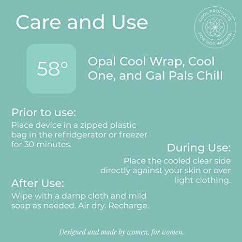 Opal Cool Wrap - Mist; Cool Pack Therapy for Hot Flashes, Night Sweats & MS; Refrigerated Wrap … - AB Mystery