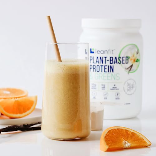 LeanFit Plant-Based Protein & Greens Natural Vanilla – 20g Plant Protein + 4 Leafy Greens - AB Mystery