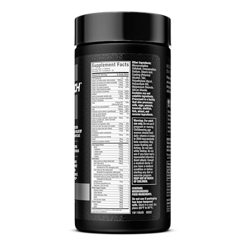 MuscleTech Platinum Multivitamin for Immune Support 18 Vitamins & Minerals Vitamins A - AB Mystery