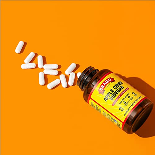 Bragg Apple Cider Vinegar Capsules - Vitamin D3 & Zinc - 750mg of Acetic Acid – Immune - AB Mystery