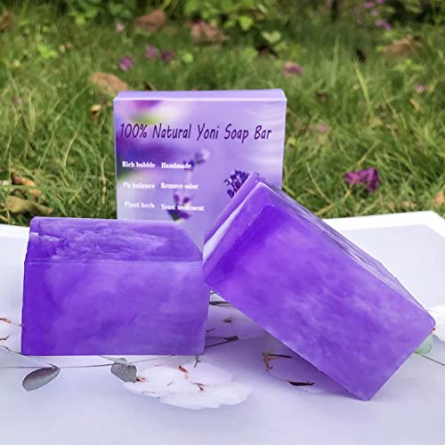 2 Packs Organic Yoni Soap Bars For Women Vaginal Wash, Handmade Yoni Bar Soap For Women Yoni Wash - AB Mystery