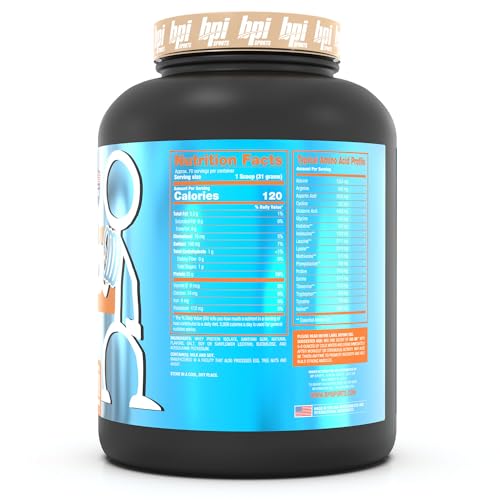 BPI Sports ISO HD Isolate Protein Vanilla Cookie, 76.8 oz - 69 Servings - AB Mystery