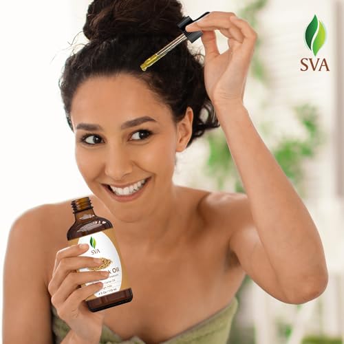 SVA Fenugreek Oil 4oz (118ml) Premium Carrier Oil with Dropper for Hair Care, Hair Oiling, Scalp Massage - AB Mystery