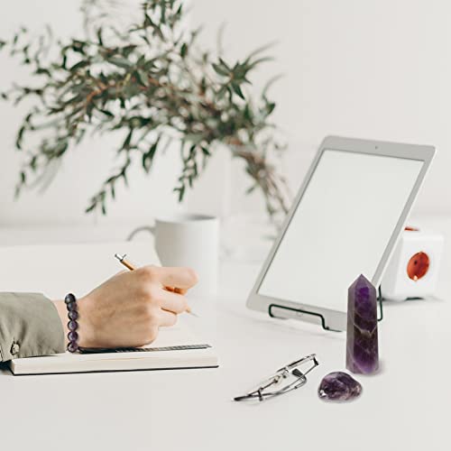 Goplemo Crystals and Healing Stones Gift Set, Amethyst Healing Crystals Set for Reiki Meditation - AB Mystery