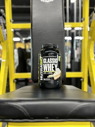 NutraBio Classic Whey Protein Powder- 25G Protein Per Scoop - Full-Spectrum Amino - AB Mystery