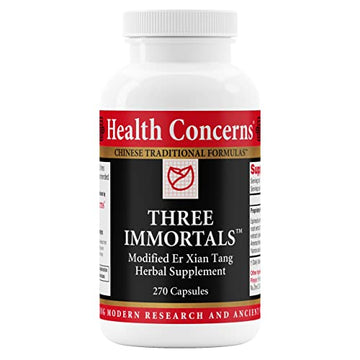 Health Concerns Three Immortals - Menopause Relief - Kidney & Heart Health Supplement - 270 Capsules