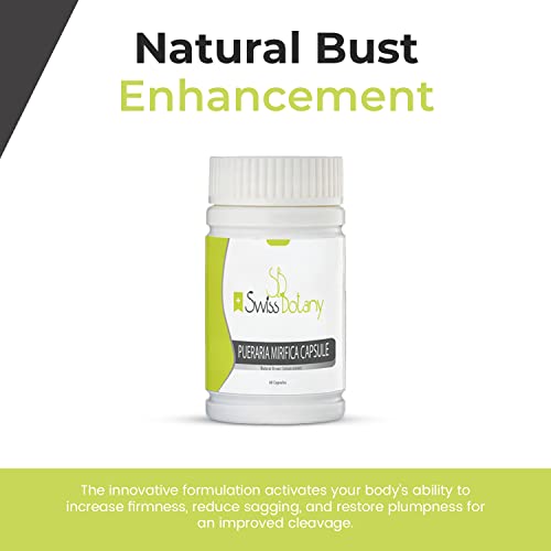 Swiss Botany Organic Pueraria Mirifica Breast Enhancement Pills for Women - AB Mystery