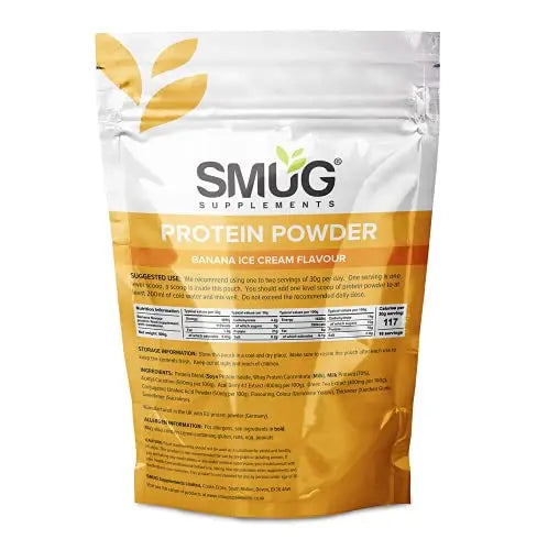 SMUG Supplements Low Calorie Protein Powder - Banana, Chocolate, Strawberry or Vanilla SMUG Supplements
