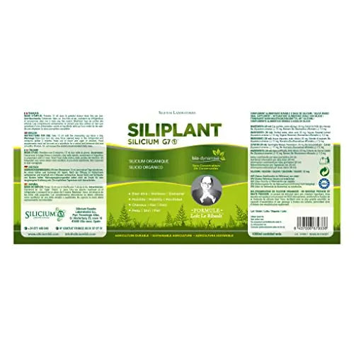 G7 Siliplant Improved Formula. Liquid Silica Supplement Collagen Booster, Strengthens Bones - AB Mystery