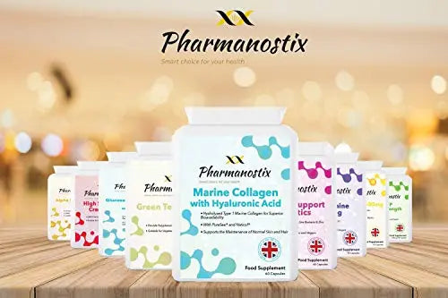 Marine Collagen with Hyaluronic Acid & Seaweed - 60 Capsules - Skin, Hair & Nails Formula - AB Mystery