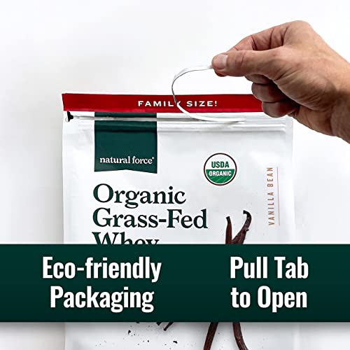 Natural Force Grass Fed Organic Whey Protein Powder – Non GMO Verified, Humane - AB Mystery