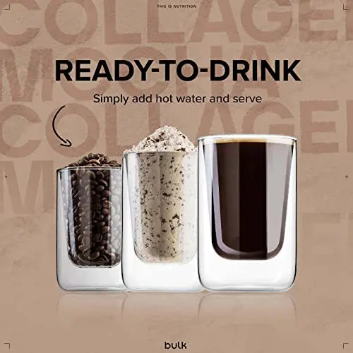 Bulk Collagen Coffee, High Protein, Black, 500 g Bulk