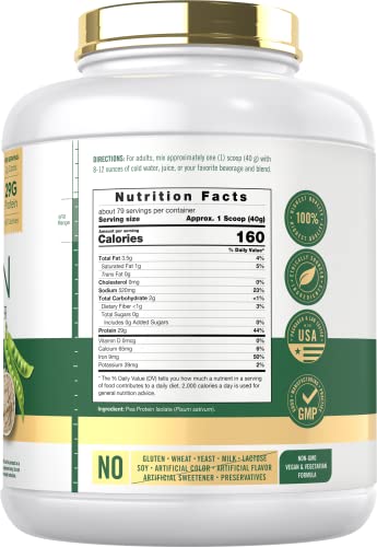 Carlyle Pea Protein Powder with BCAA'S 7lb | Unflavored | 29G Protein | Non-GMO, Gluten - AB Mystery