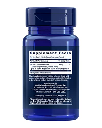 Life Extension Menopause 731 – Siberian Rhubarb – Menopause Supplement for Women - AB Mystery
