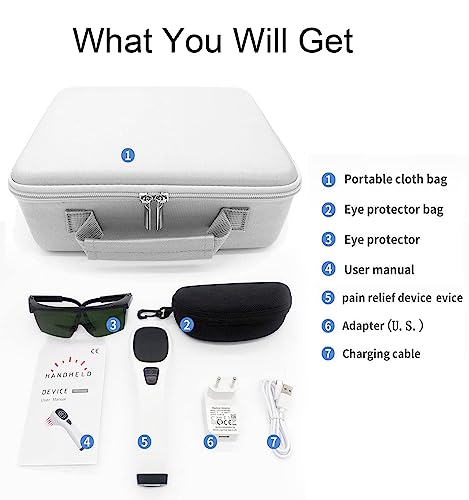 iKeener Handheld Light Therapy for Pain Relief,Portable Low-Level Light Therapy for Dogs and Humans - AB Mystery