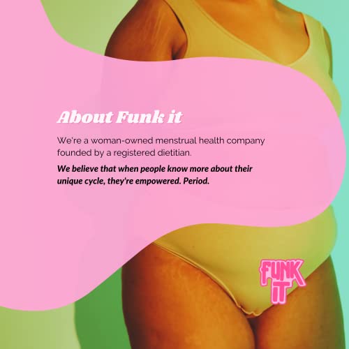 Funk It Wellness Seed Cycling Kit | Organic PMS Relief | Monthly Supply | Soothe Cramps, Hormonal Acne - AB Mystery