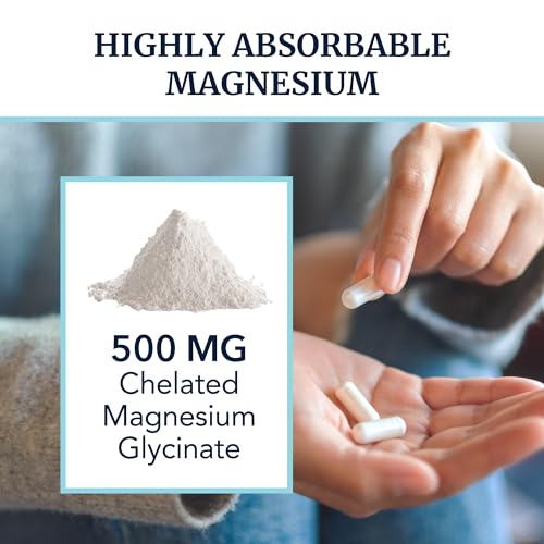 Magnesium Glycinate 500mg | Chelated Bisglycinate Complex for Muscle Relaxation - AB Mystery