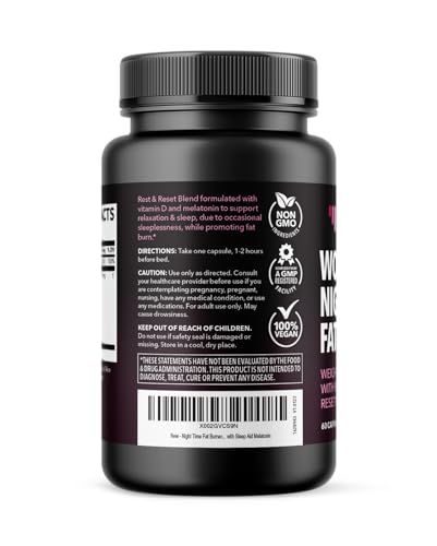 Night Time Fat Burner for Women | Weight Loss and Sleep Support Blend With Vitamin D - AB Mystery