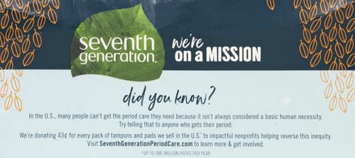 Seventh Generation Pantiliner Pads, Free & Clear, 50 Count - AB Mystery