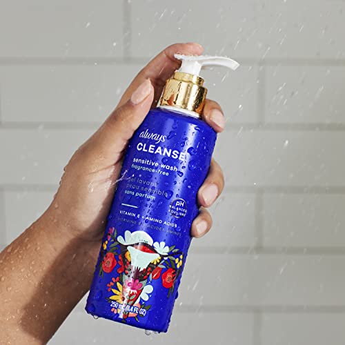Always Cleanse Feminine Intimate Wash For Women, Ph Balanced For Sensitive Skin, Fragrance-Free - AB Mystery