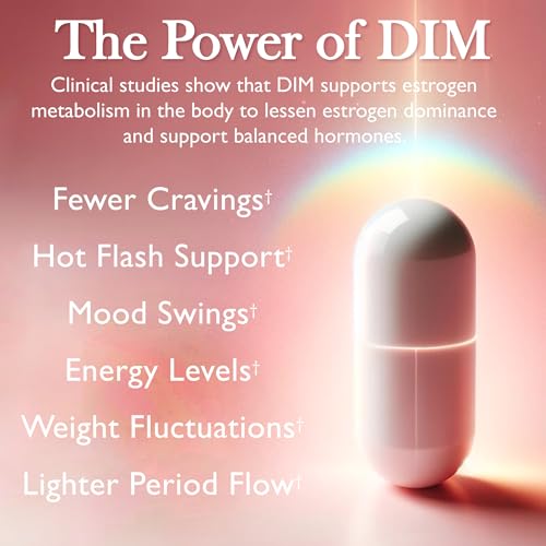 Amy Suzanne DIM Supplement - Menopause, PMS, and Hormonal Acne Support - Estrogen Metabolism - AB Mystery