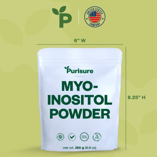Purisure Myo-Inositol Powder, 250g, Fertility, Hormonal Balance and Ovarian Support - AB Mystery