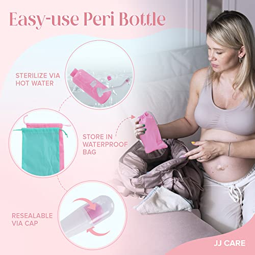 JJ CARE Peri Bottles - Pack of 2 Peri Bottles for Postpartum Care Kit, 500 ml Peri Bottles - AB Mystery