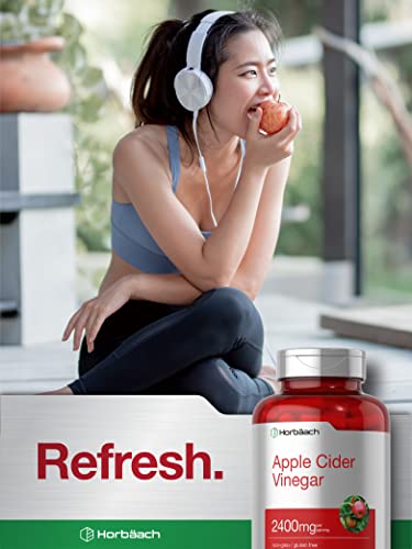 Horbaach Apple Cider Vinegar Capsules | 2400mg | 150 Count | Non-GMO, Gluten Free - AB Mystery